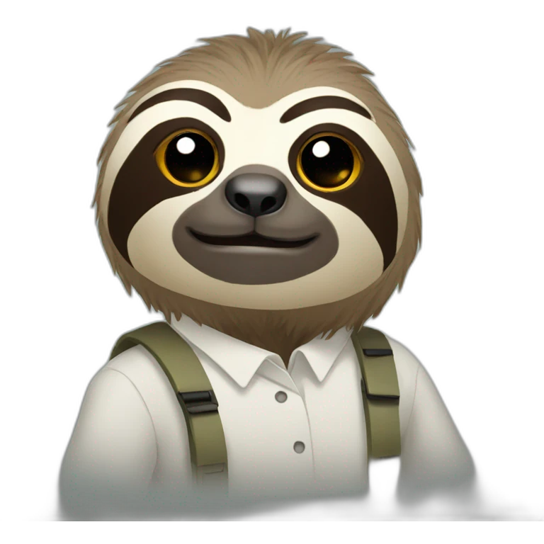 working sloth  emoji