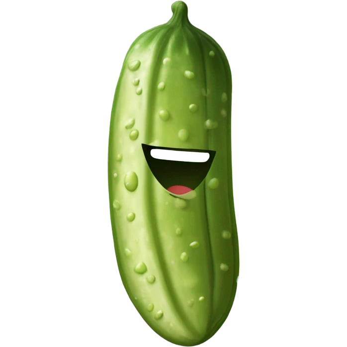 pickle smiling emoji