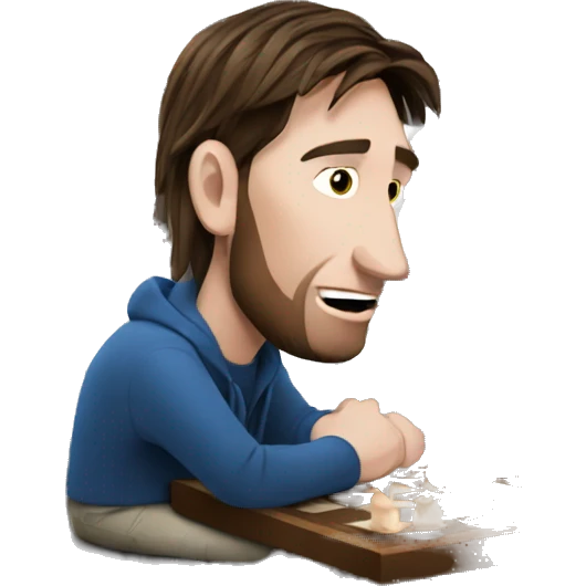 Messi playing chess emoji