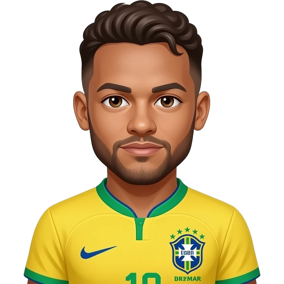 2026 Neymar in Brazil jersey emoji
