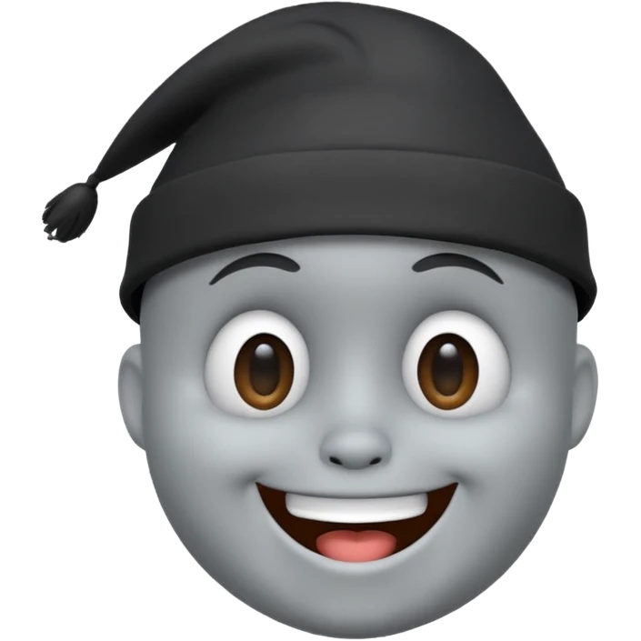 Jake E Boo 3d animated Head looking cool emoji