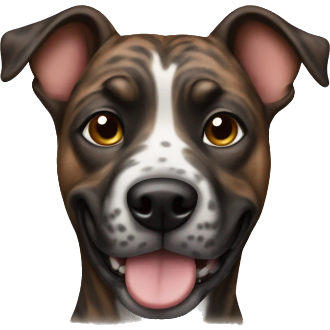 Brindle dog emoji