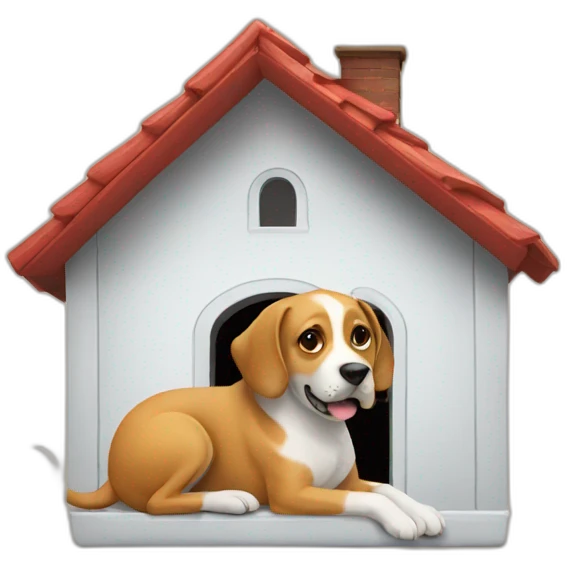 dog and house emoji