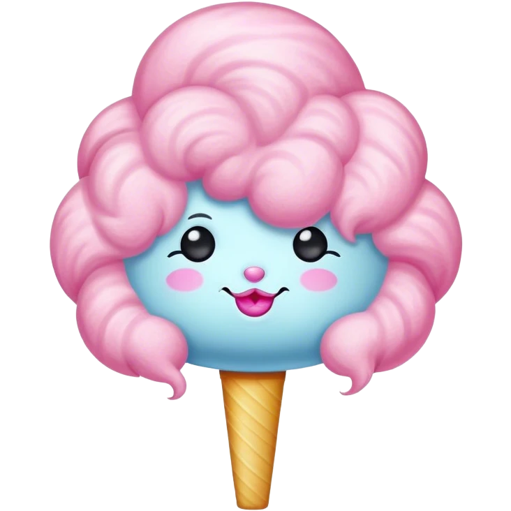 Vintage circus cotton candy emoji
