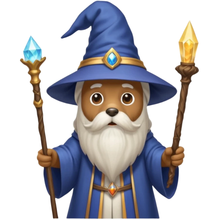 Dog wizard emoji