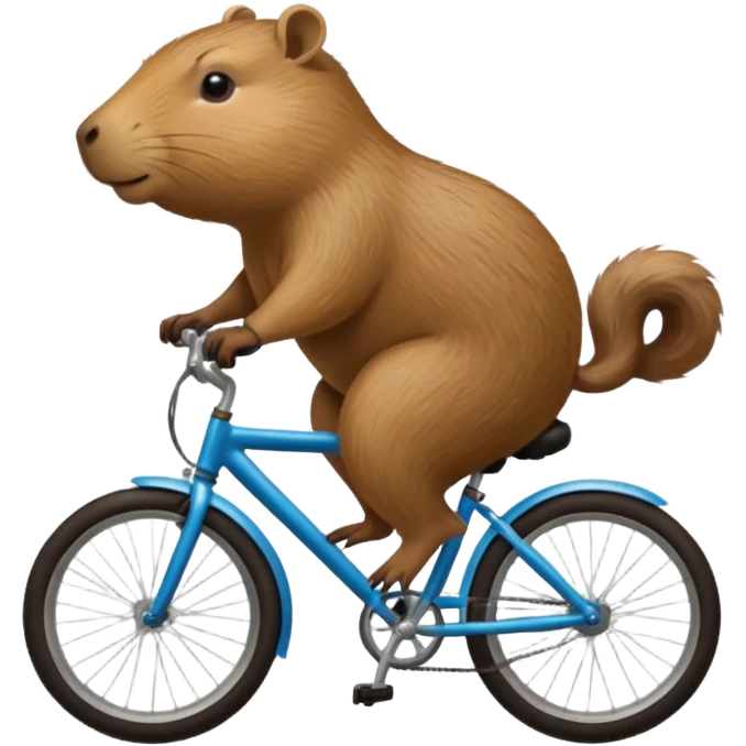 capibara on a bike emoji
