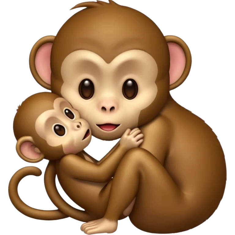 Un singe qui fais un bisous en version emojis iphone emoji