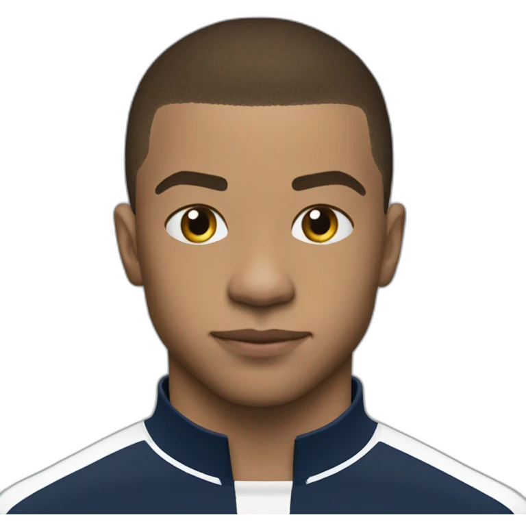 Vue sur Mbappe dans son dos écrit Mbappe 10 emoji