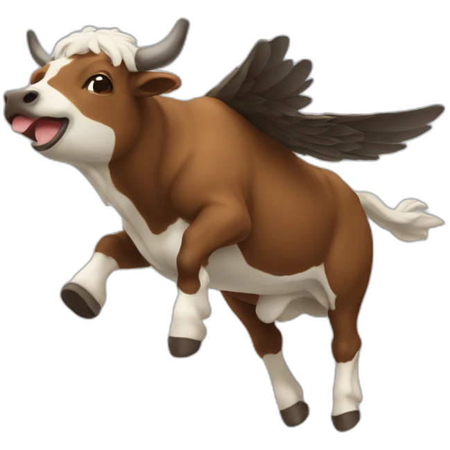 Vaca volando emoji