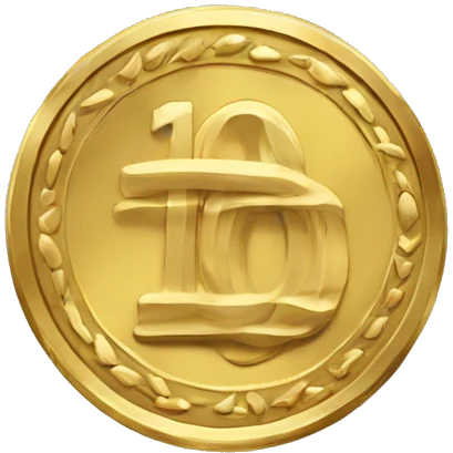 gold coin write : 100 commandes  emoji
