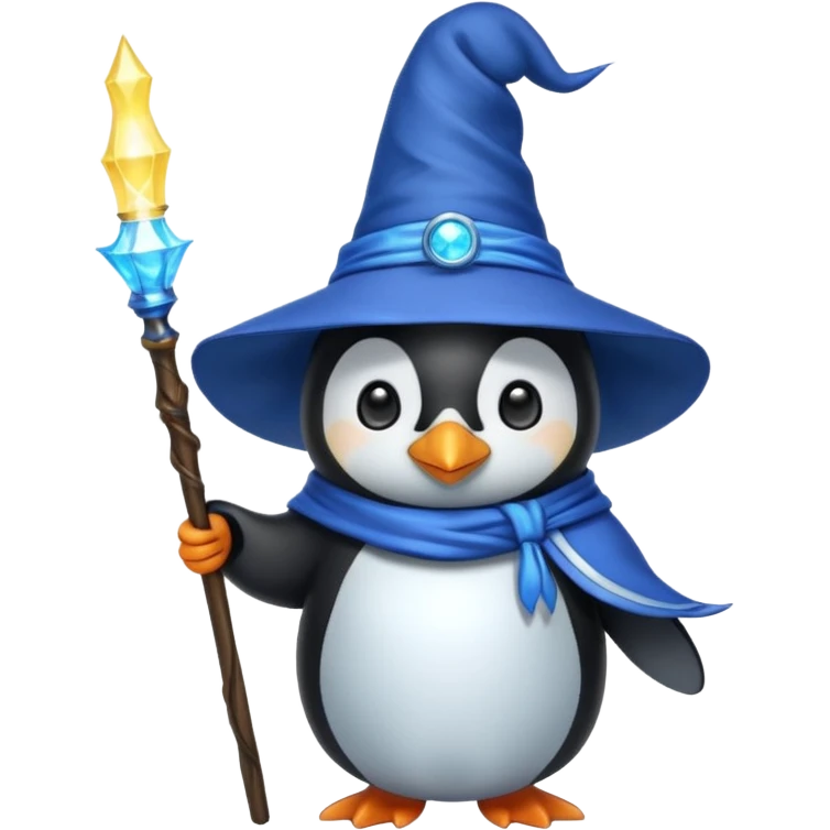 Penguin Wizard emoji