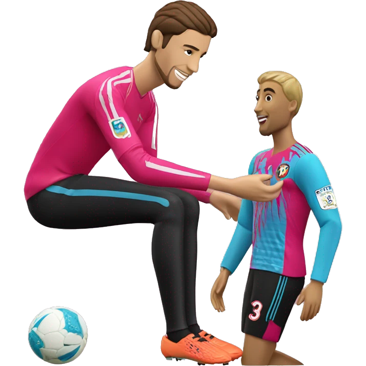 fernando muslera playing with barbie doll emoji