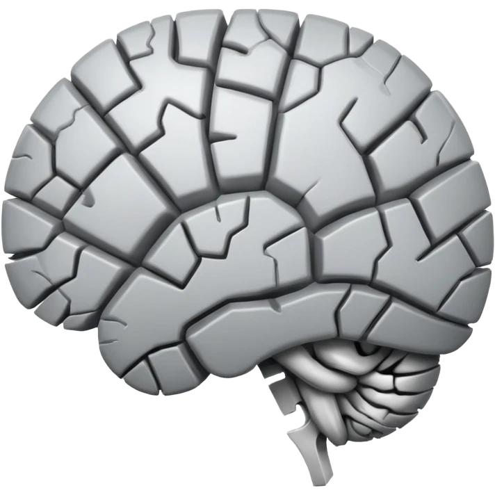 a broken brain emoji
