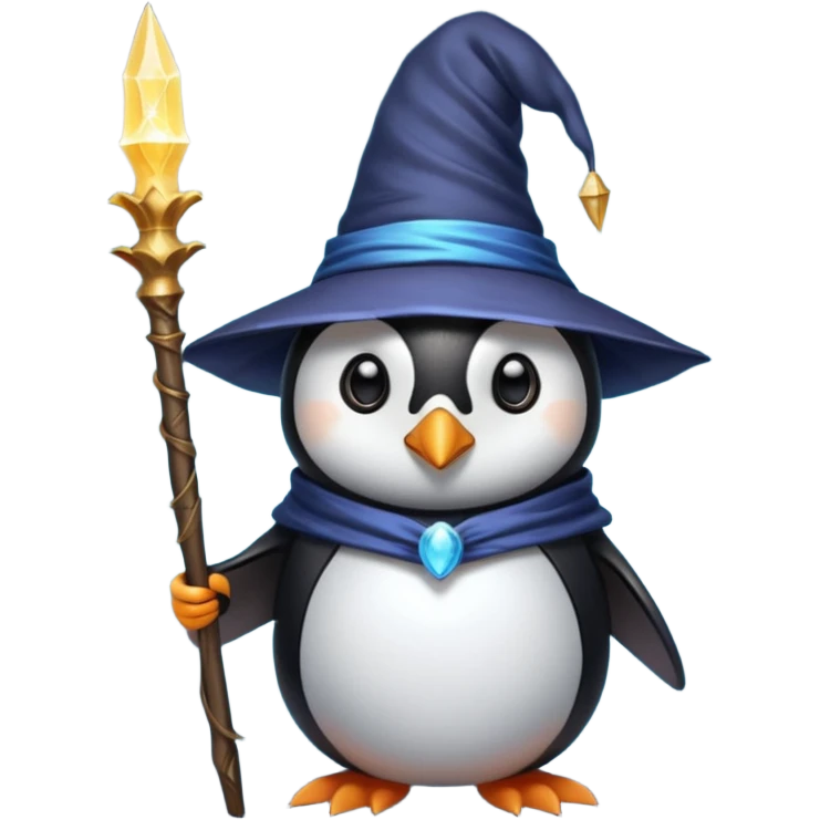 Penguin Wizard emoji