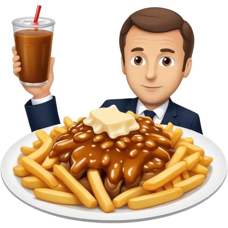 Poutine avec macron  emoji