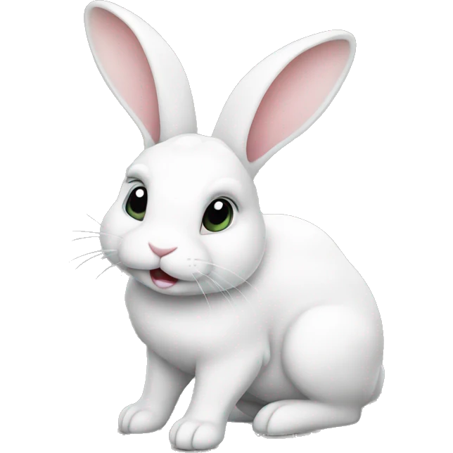White bunny emoji