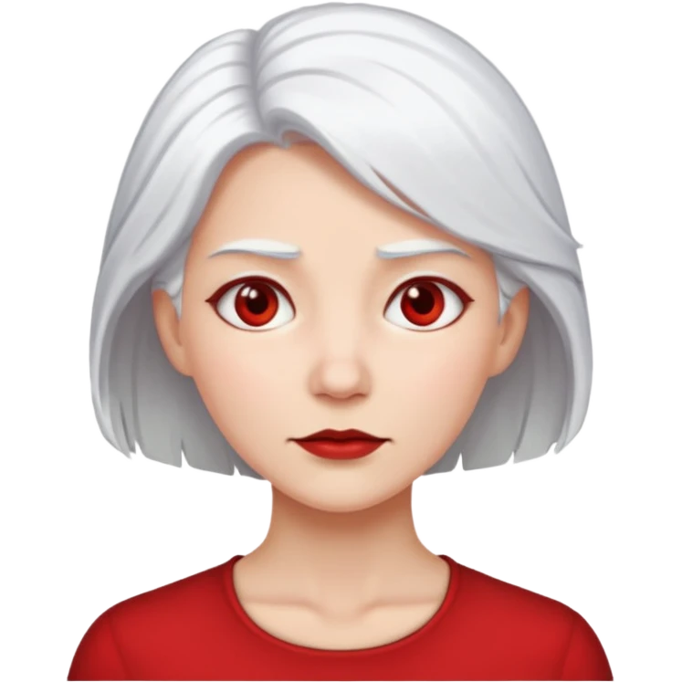 female white hair face slap
 emoji