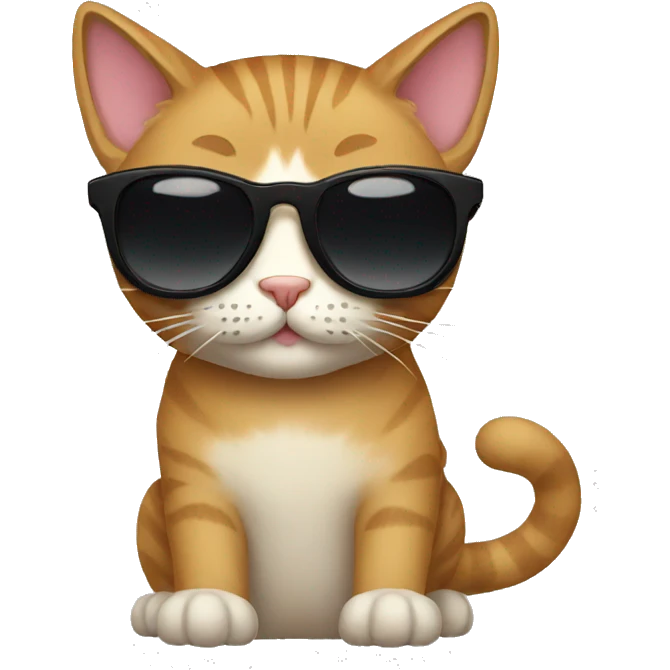 Cat with sunglasses emoji