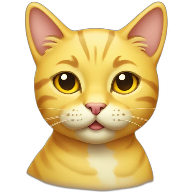 yellow smirking cat with one raised eyebrow emoji