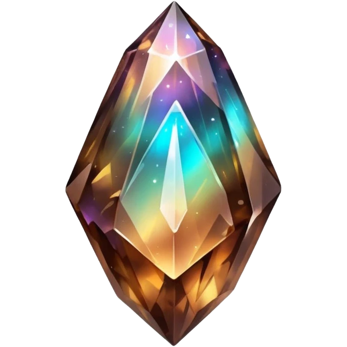 brown iridescent nebula crystal shard emoji