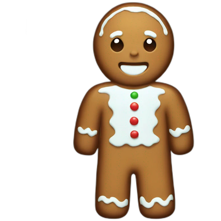 A gingerbread  emoji