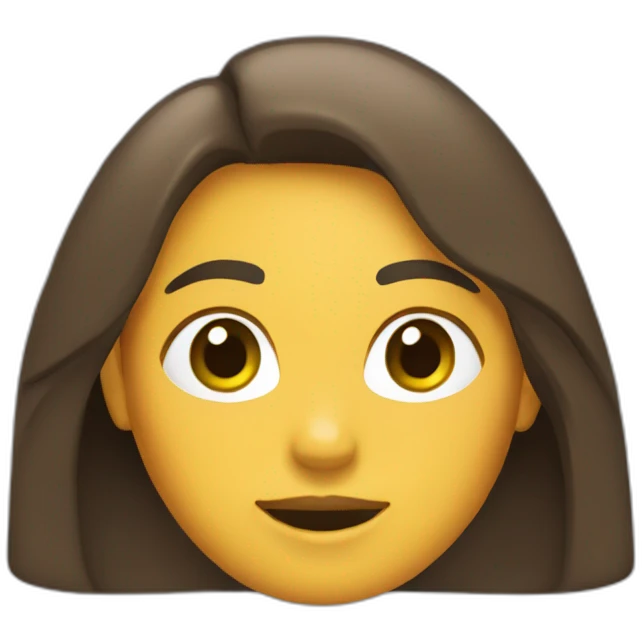 Chica saludando emoji