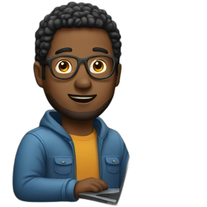 man with a laptop emoji
