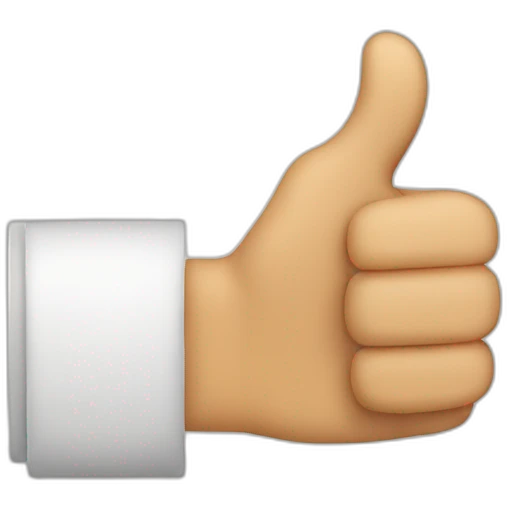 a thumbs up with 7 thumbs visible emoji