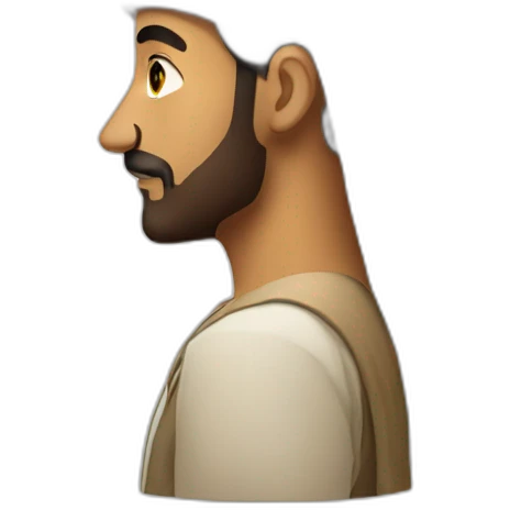 arab from the side emoji