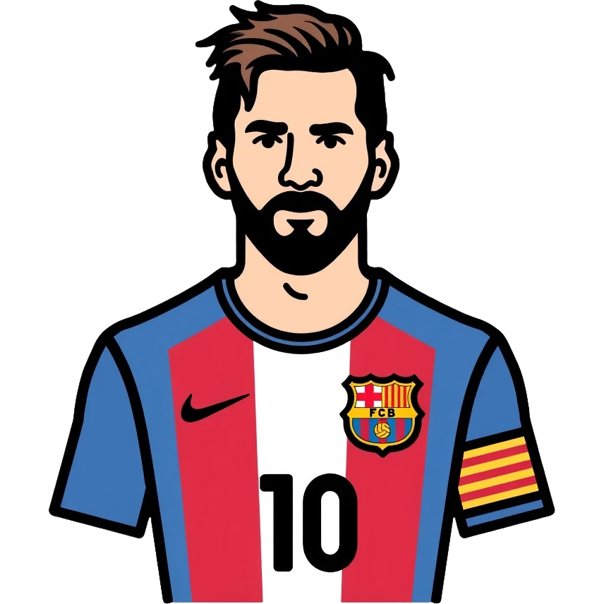 Lionel Messi soccer player with number 10 jersey emoji