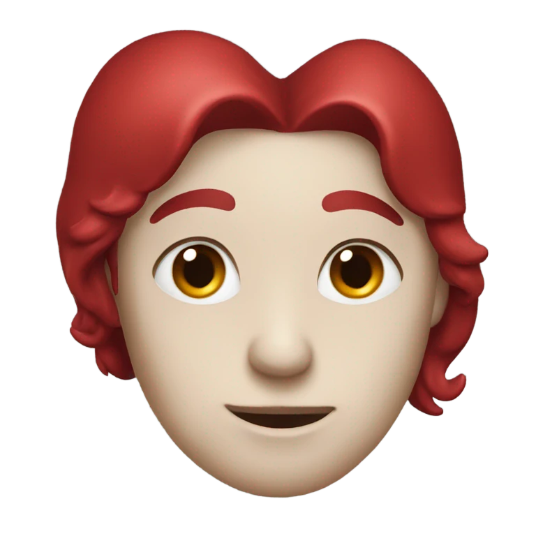 Deep red heart  emoji