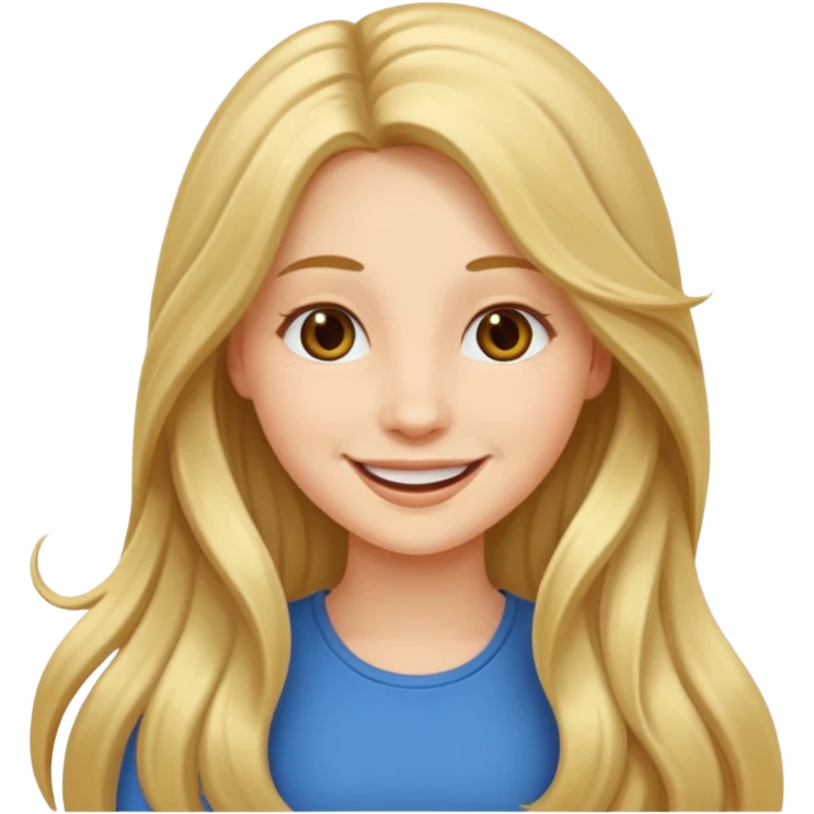 Uzun saçlı kız emoji