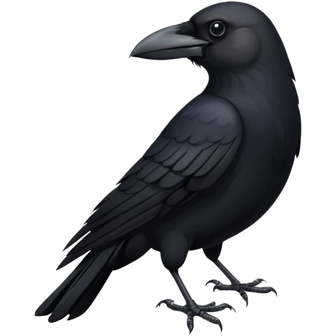 only a crow emoji