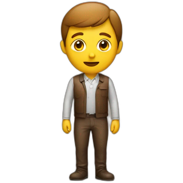 A man standing in a brown liquid emoji
