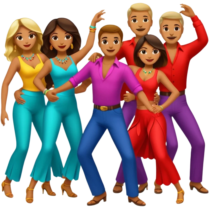 salsa women & men dance  emoji