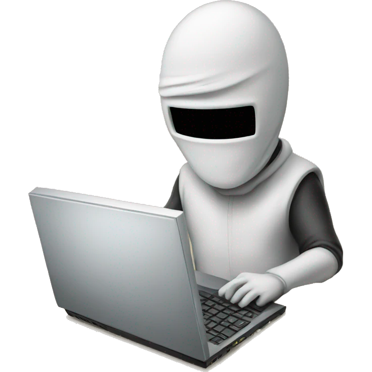 hacker wih computer emoji
