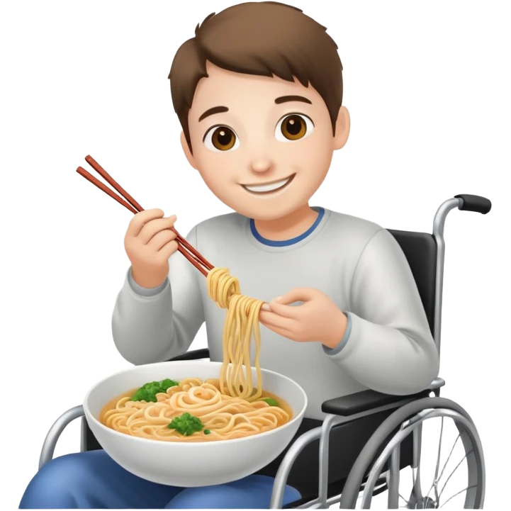 noodle in a wheelchair emoji