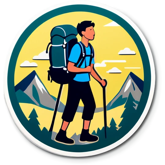 Backpacking adventure emoji