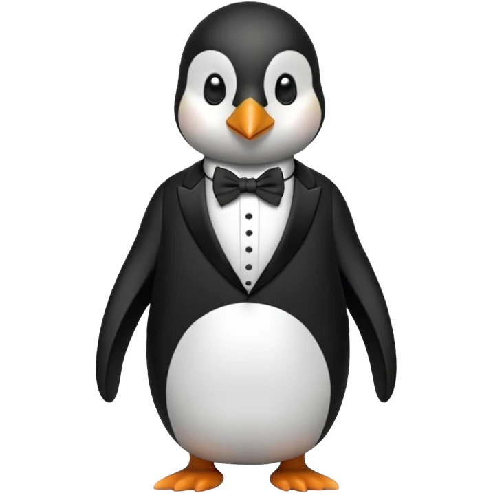 A luxury penguin emoji