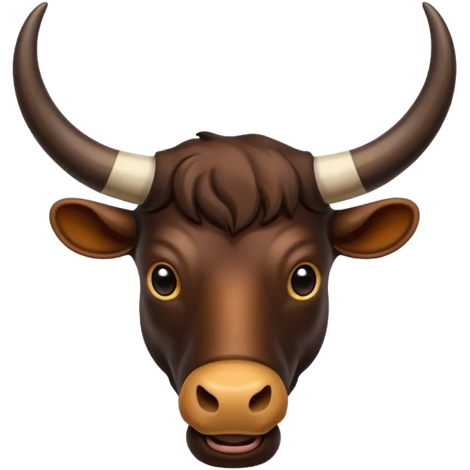 Buffalo horns. No face. emoji