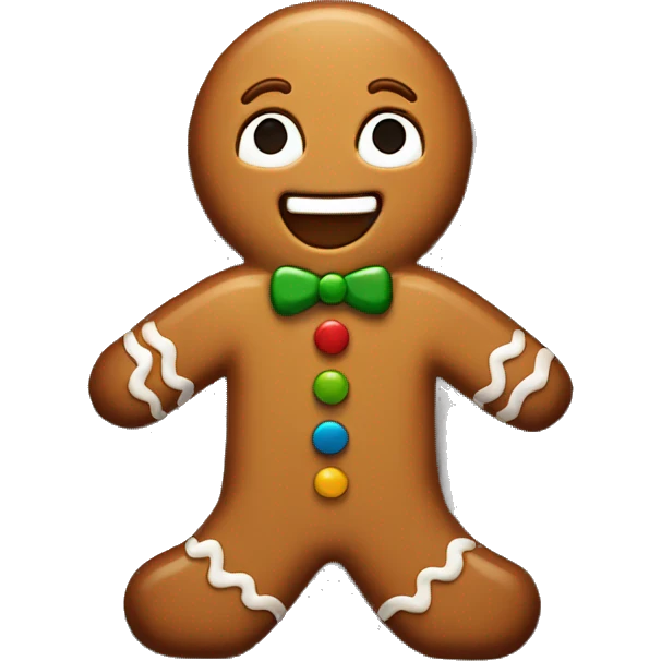 Ginger bread man emoji