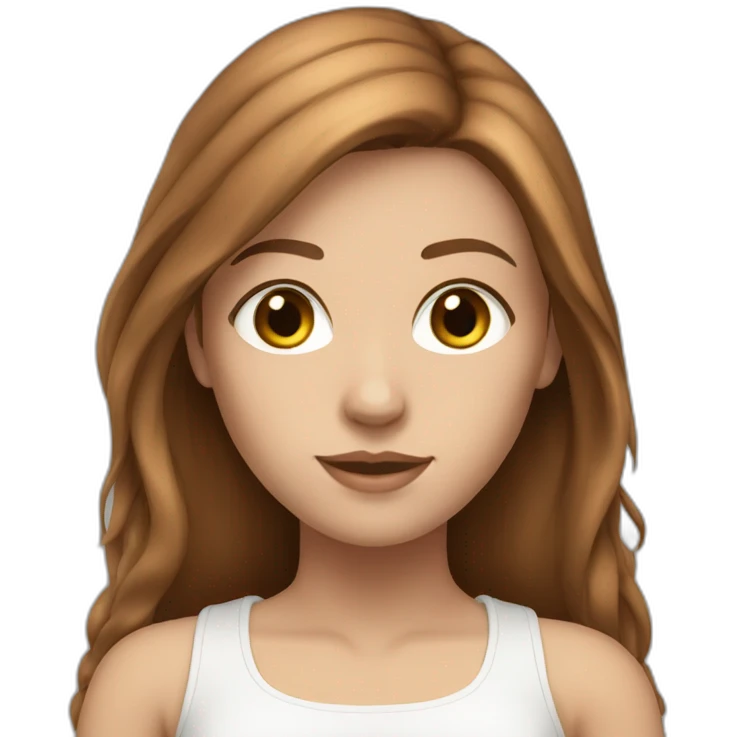 white-girl-with-long-brown-hair-wearing-crop-top emoji