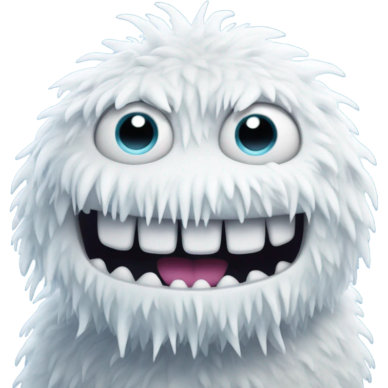 snow monster with arms  emoji