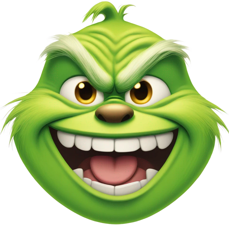 Grinch evil smile  emoji