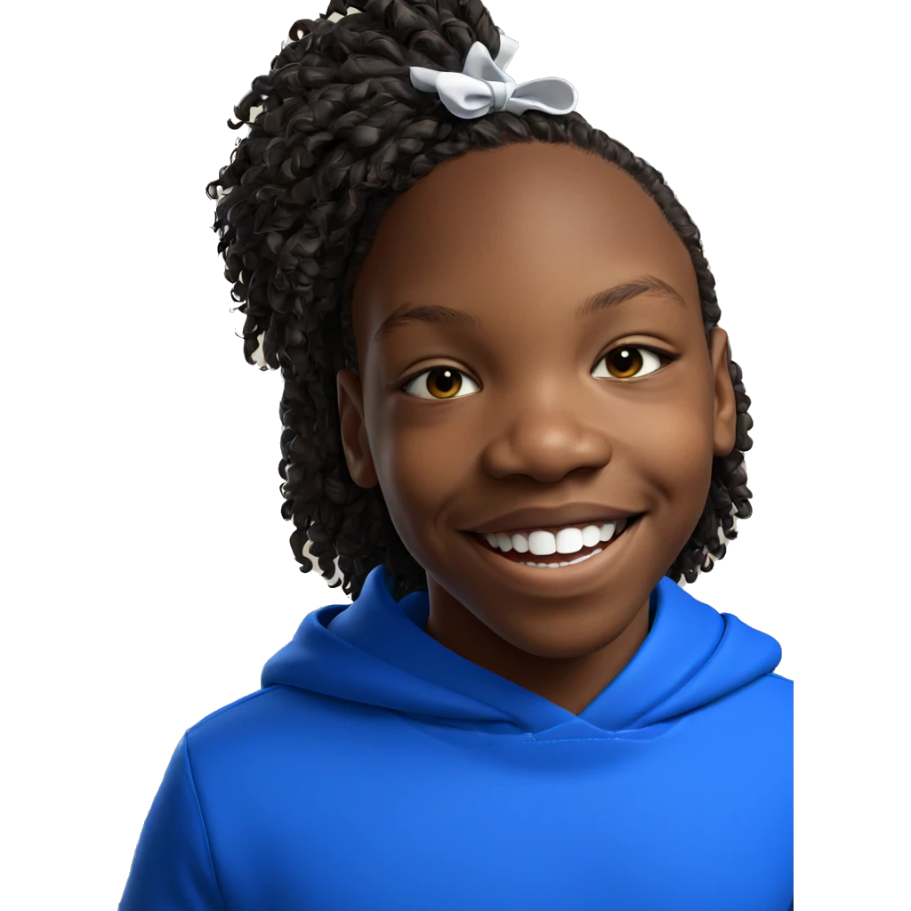 smiling dark-skinned boy portrait emoji