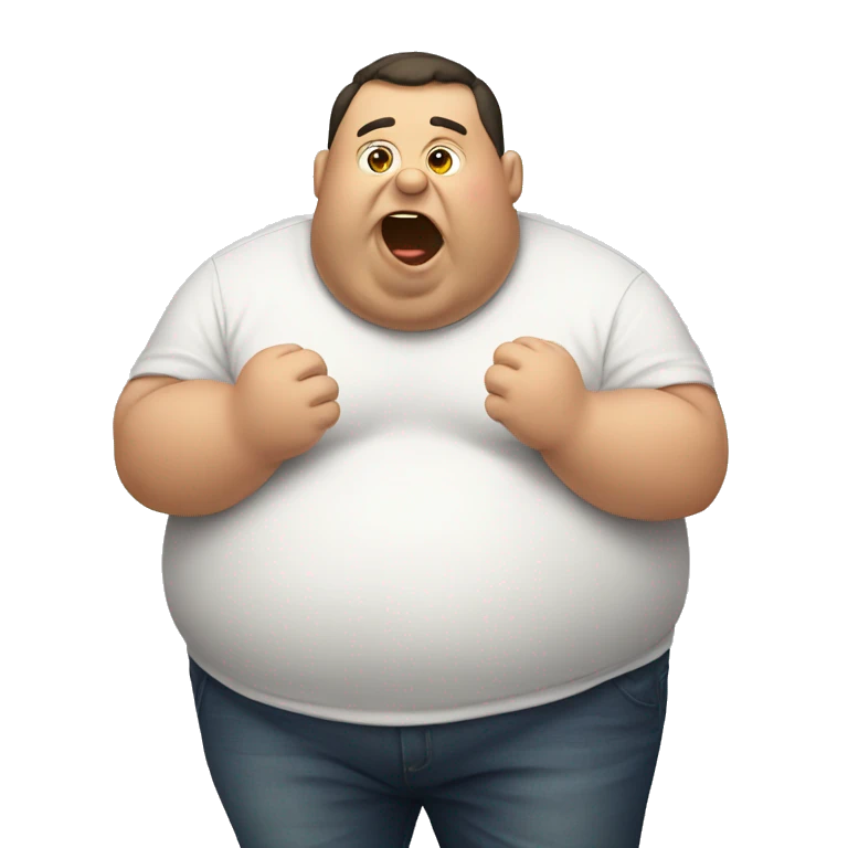small fat guy who eats  emoji