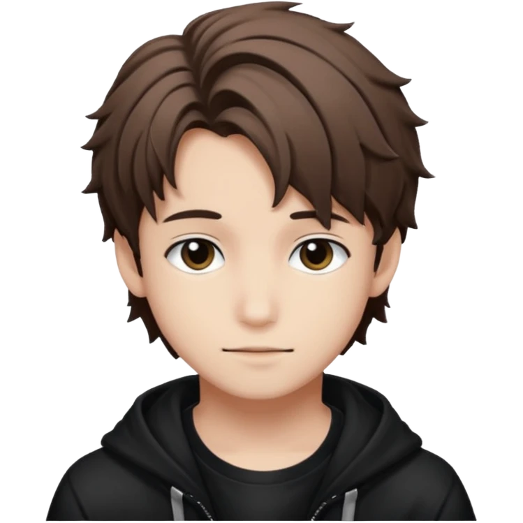 felix of stray kids brunnete emoji