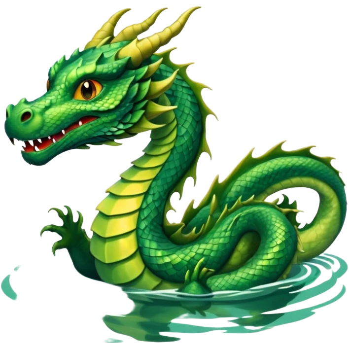 dragon in the lake emoji