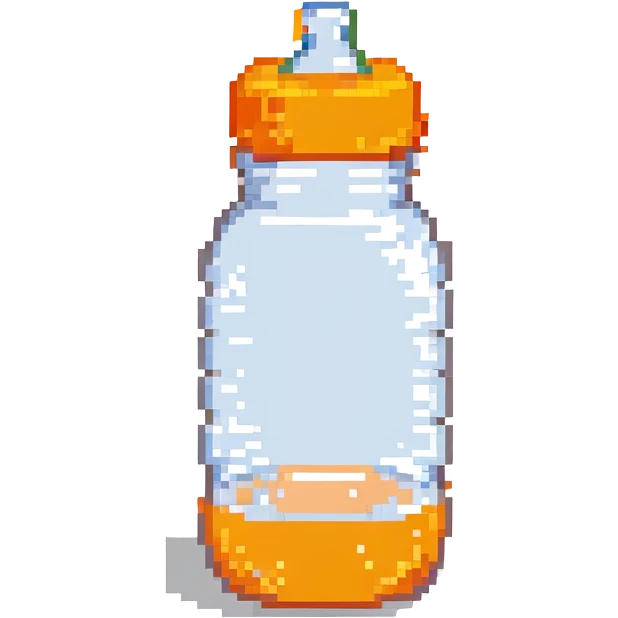 baby bottle with orange lid emoji