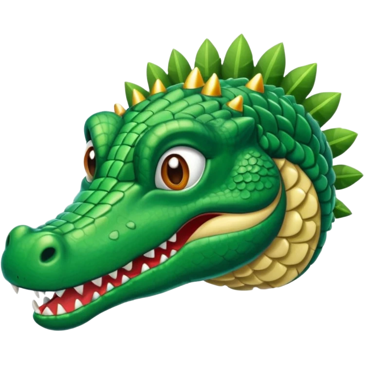 Hazme un avión con cabeza de cocodrilo emoji